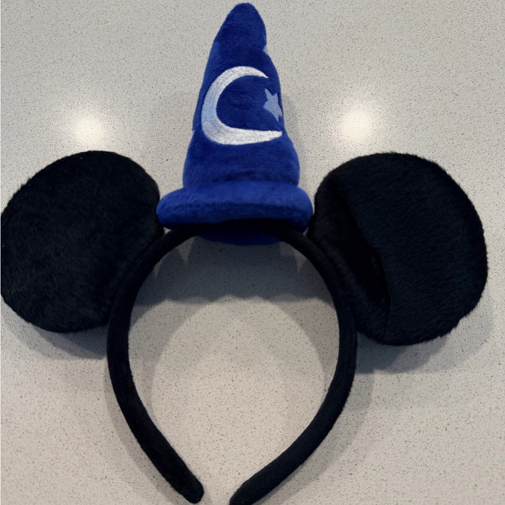 Kids Wizard Hat with Ears - Blue and Black